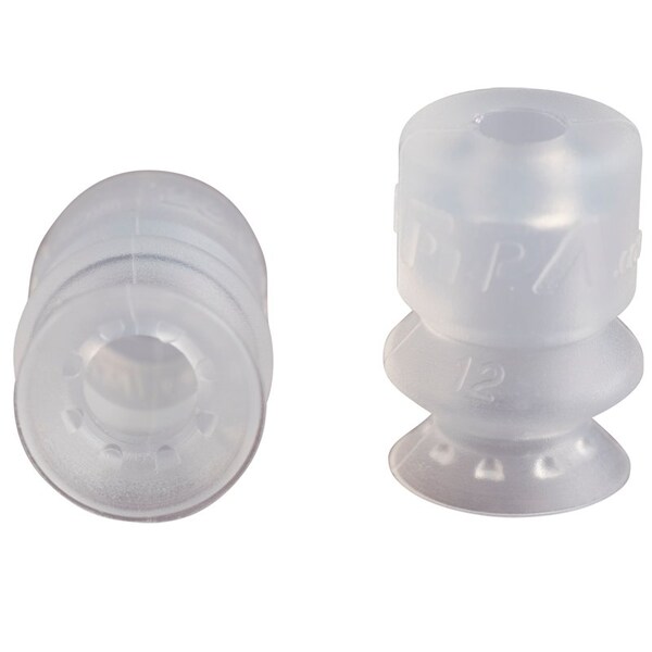 Fipa Bellows vacuum cup diam. 10 mm, Silicone transparent 23.010.139.2 - main